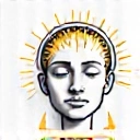 Icona di un cervello calmo e bilanciato