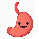 Icona di una persona sorridente con uno stomaco sano