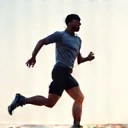 Icona di un atleta che corre con energia